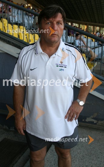 Branko Horjak, pomočnik trenerja NK MariborNK Maribor - Villareal CF, nogometna tekma