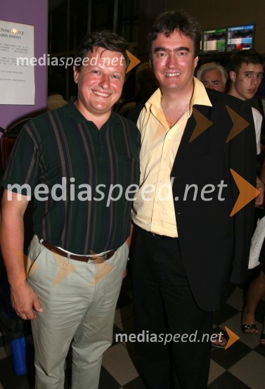 Gregor Pivec, direktor Splošne bolnišnice Maribor in dr. Milan Zver, minister za šolstvo in športNK Maribor - Villareal CF, nogometna tekma