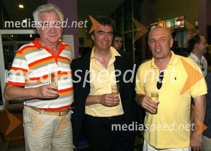 Karel Midlil, mestni svetnik in član nadzornega sveta NK Maribor, dr. Milan Zver, minister za šolstvo in šport in Boris Rubelj, član disciplinske komisije NK MariborNK Maribor - Villareal CF, nogometna tekma