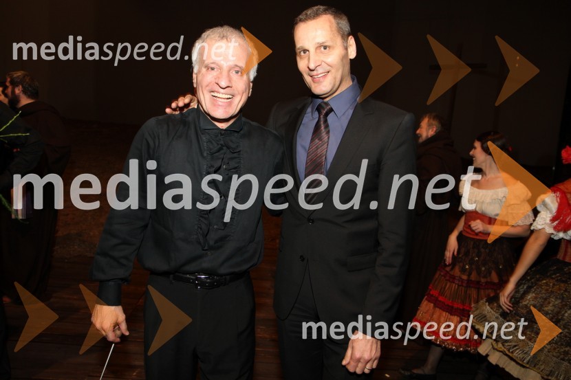 Marco Boemi, dirigent in Danilo Rošker, direktor SNG MariborMoč usode, premiera v SNG Maribor