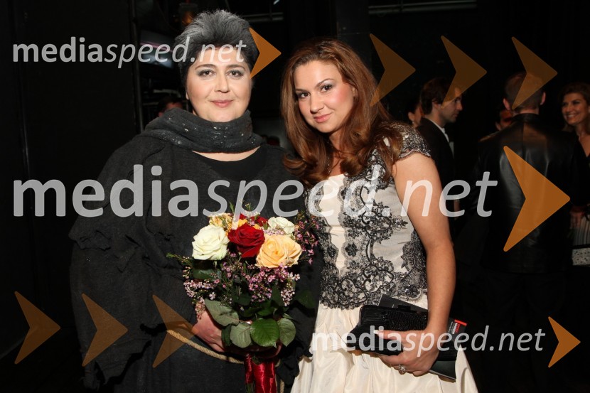 Irene Ratiani, sopranistka in Lana Kos, sopranistkaMoč usode, premiera v SNG Maribor