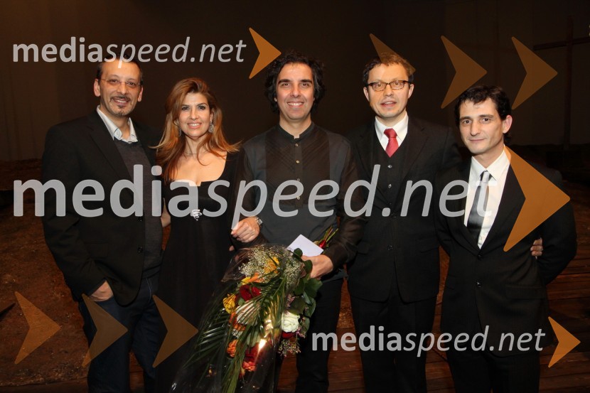 Luca Dall' Alpi, kostumograf, Matilde Rubio, koreografinja, Pier Francesco Maestrini, režiser, Janko Kastelic, dirigent ter umetniški direktor Opere SNG Maribor in Juan Guillermo Nova, scenografMoč usode, premiera v SNG Maribor