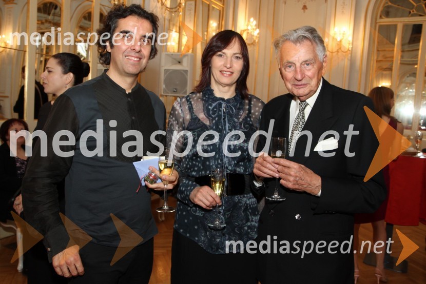Pier Francesco Maestrini, režiser, Majda Pintar in Demeter Bitenc, igralec 
Moč usode, premiera v SNG Maribor