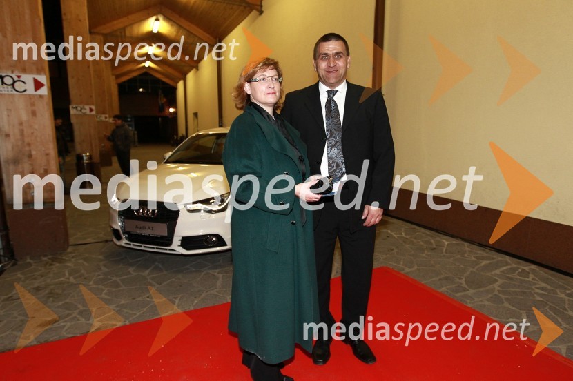 Jure Žerjav, župan Kranjske Gore s soprogoBela večerja ob 50 letnici Pokala Vitranc