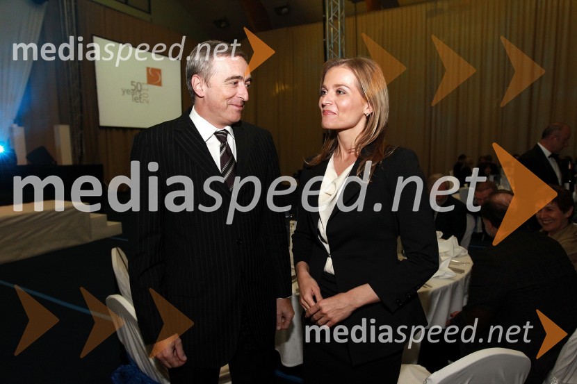 Aleš Zalar, minister za pravosodje in Katarina Kresal, ministrica za notranje zadeveBela večerja ob 50 letnici Pokala Vitranc