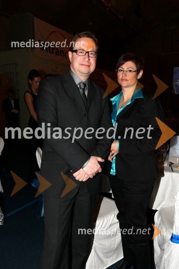 Marko Filli, generalni direktor RTV Slovenija in soproga TatjanaBela večerja ob 50 letnici Pokala Vitranc