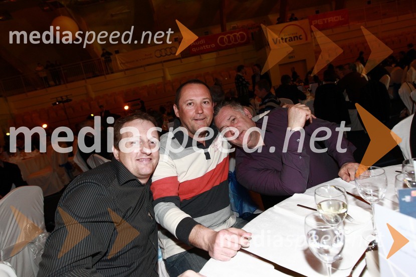 ..., Tomaž Čižman in Boris Strel, nekdanja smučarjaBela večerja ob 50 letnici Pokala Vitranc