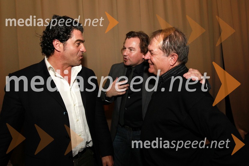 Alberto Tomba, nekdanji italijanski smučar, Dominik S. Černjak, član uprave Collegium Mondial Travel in ...Bela večerja ob 50 letnici Pokala Vitranc