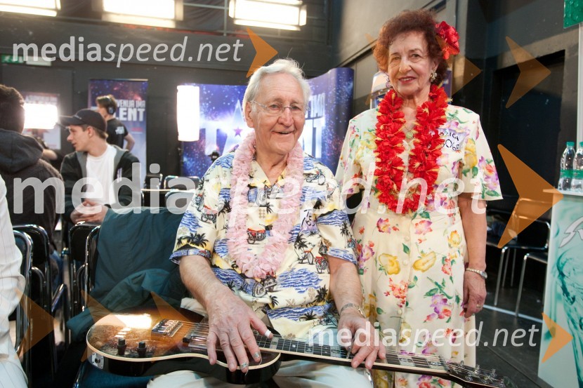 Tone Radi in Jožica RobičSlovenija ima talent, avdicija v Ljubljani, tretji dan