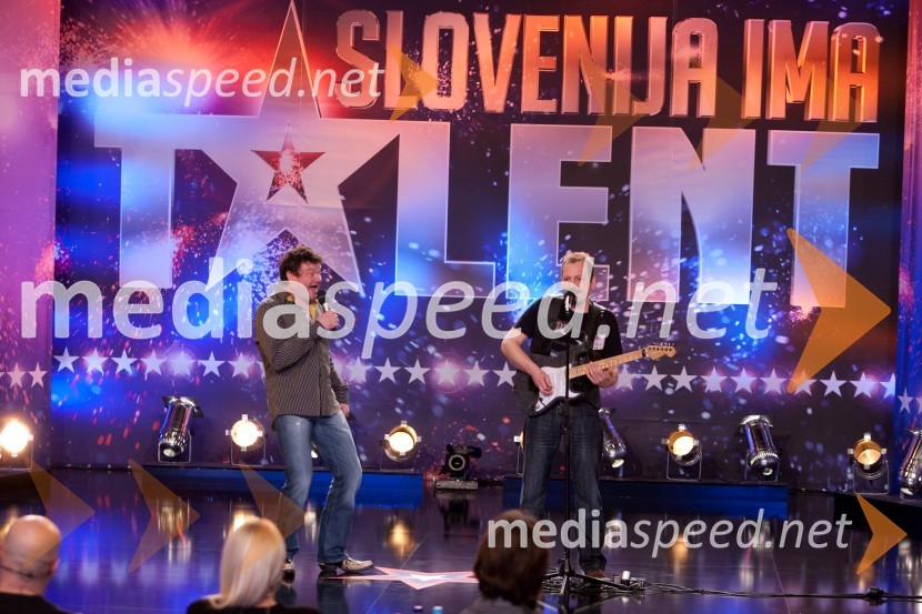 Simon Mavri in Robert MagajneSlovenija ima talent, avdicija v Ljubljani, tretji dan