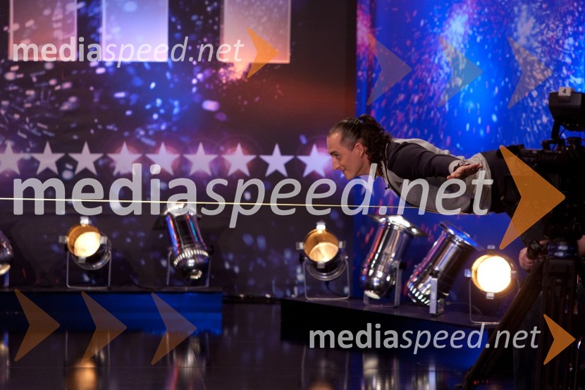 Vid Valič, voditeljSlovenija ima talent, avdicija v Ljubljani, tretji dan