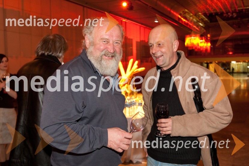 Matjaž Žbontar, filmski režiser in Matej Bogataj, kritikOdprtje razstave Toulouse-Lautrec v Cankarjevem domu