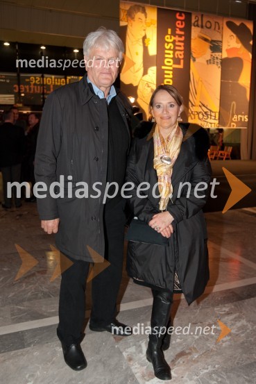 Aleksander Bassin s soprogoOdprtje razstave Toulouse-Lautrec v Cankarjevem domu