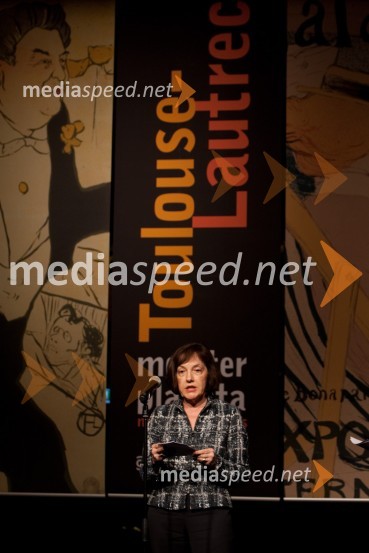 Nicole Michelangeli, veleposlanica Francije v SlovenijiOdprtje razstave Toulouse-Lautrec v Cankarjevem domu