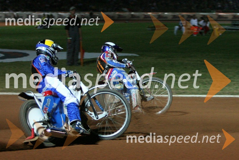Nicki Pedersen (Danska) in Jaroslaw Hampel (Poljska)
SPEEDWAY GRAND PRIX, VN Italije 2006, dirka