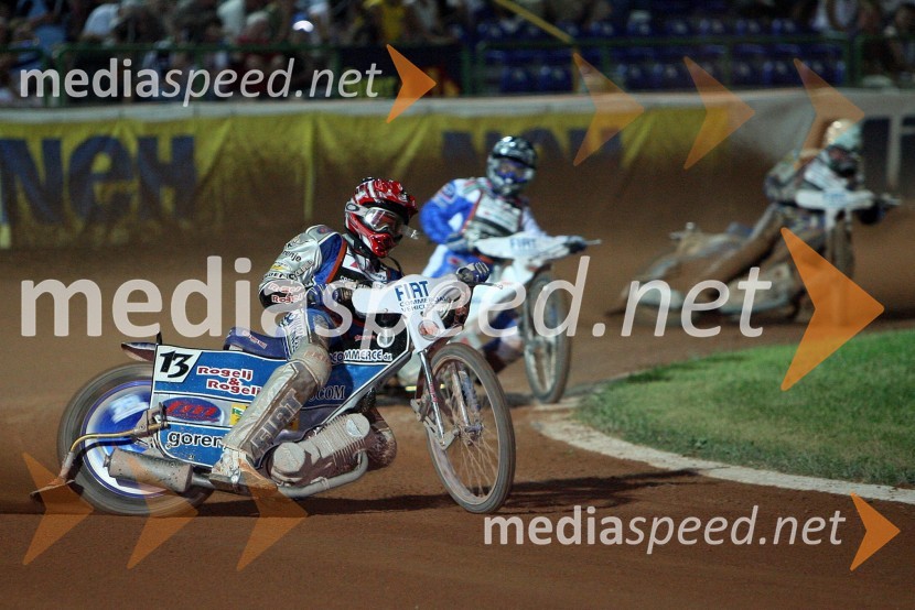 Matej Žagar (Slovenija) in Nicki Pedersen (Danska)SPEEDWAY GRAND PRIX, VN Italije 2006, dirka