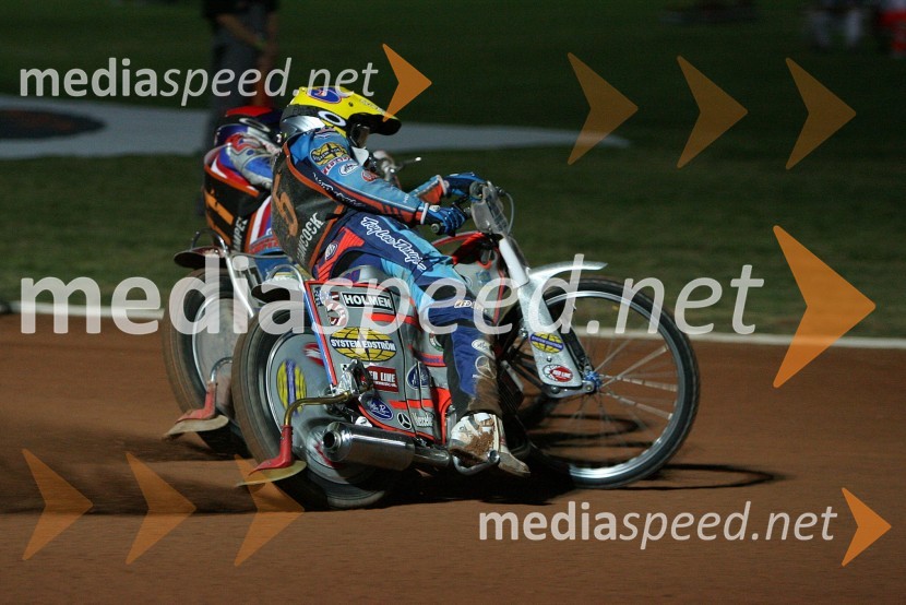 Jaroslaw Hampel (Poljska) in Greg Hancock (ZDA)SPEEDWAY GRAND PRIX, VN Italije 2006, dirka