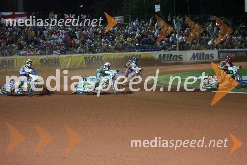 Andreas Jonsson (Švedska), Antonio Lindbaeck (Švedska), Scott Nicholls (VBR) in Leigh Adams (Avstralija)SPEEDWAY GRAND PRIX, VN Italije 2006, dirka