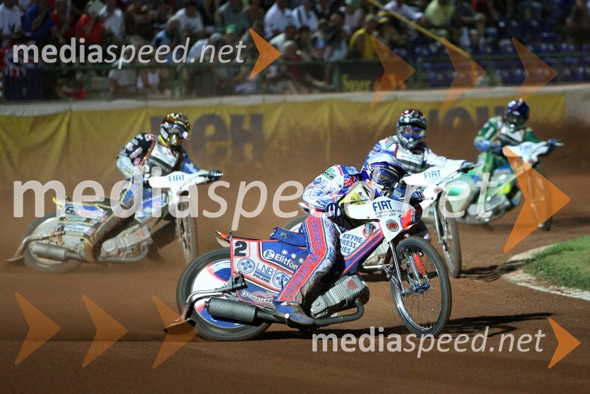 Bjarne Pedersen (Danska), Jason Crump (Avstralija), Nicki Pedersen (Danska) in Antonio Lindbaeck (Švedska)SPEEDWAY GRAND PRIX, VN Italije 2006, dirka