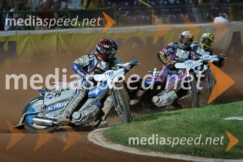 Hans Andersen (Danska), Greg Hancock (ZDA), Scott Nicholls (VBR) in Matej Žagar (Slovenija)SPEEDWAY GRAND PRIX, VN Italije 2006, dirka