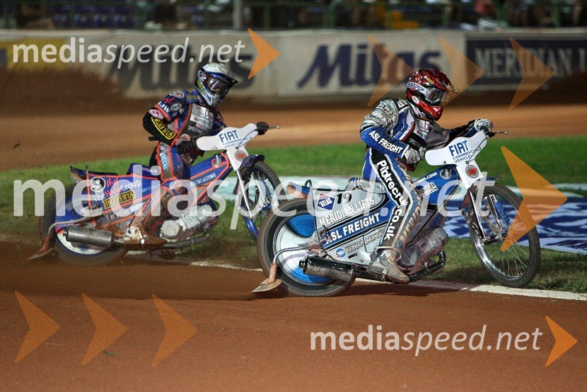 Scott Nicholls (VBR) in Hans Andersen (Danska)SPEEDWAY GRAND PRIX, VN Italije 2006, dirka