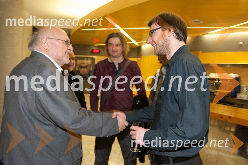 Milan Jesih, avtor besedila in Andrej Jus, režiserOdprtje novega malega odra v SNG Nova Gorica in predstava Grenki sadeži pravice