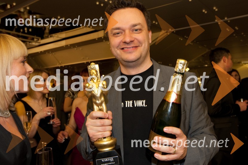 Sašo Papp, moderator na Radio CenterViktorji 2010, zaključna zabava