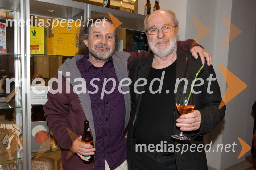 Miha Hočevar, režiser in Janez Hočevar-Rifle, igralecViktorji 2010, zaključna zabava