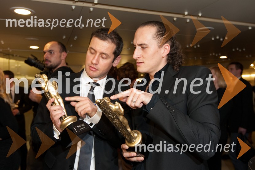 Peter Poles, voditelj in Vid Valič, voditeljViktorji 2010, zaključna zabava