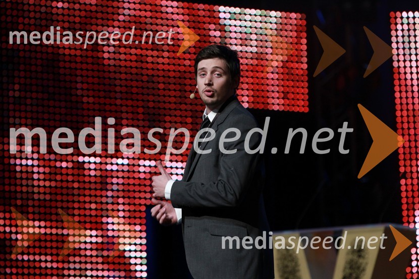 Tim Vodopivec, standup komikViktorji 2010, dogajanje v dvorani