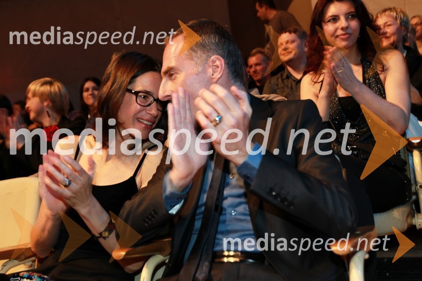 Igor E. Bergant, novinar in soprogaViktorji 2010, dogajanje v dvorani