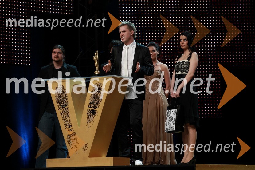 Denis Avdič, moderator na Radio 1Viktorji 2010, dogajanje v dvorani