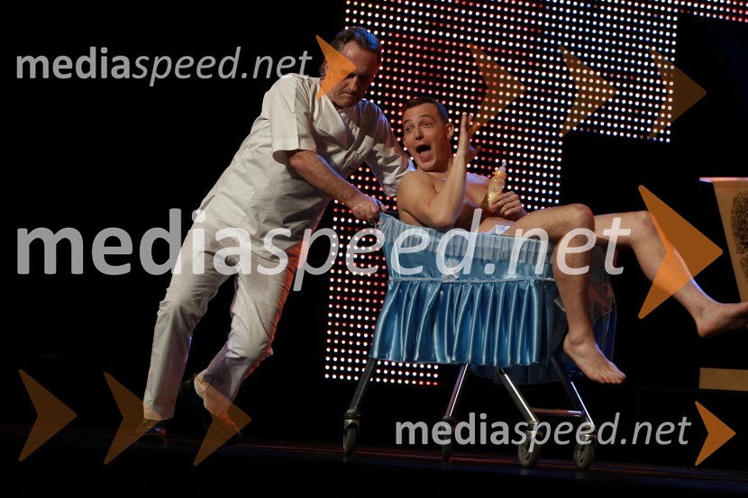 Jonas Žnidaršič, igralec in Zlatan Čordić - Zlatko, raperViktorji 2010, dogajanje v dvorani