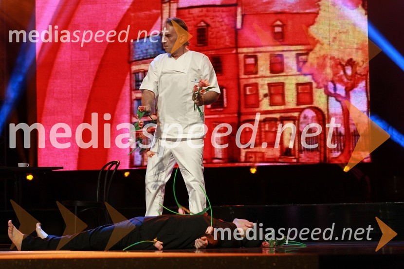 Jonas Žnidaršič, igralecViktorji 2010, dogajanje v dvorani