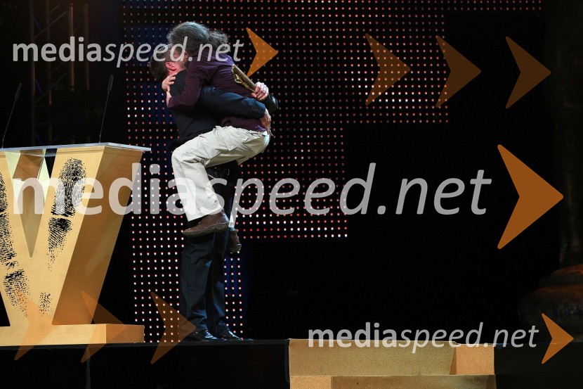 	Matej Družnik, fotograf in Miha Hočevar, režiserViktorji 2010, dogajanje v dvorani