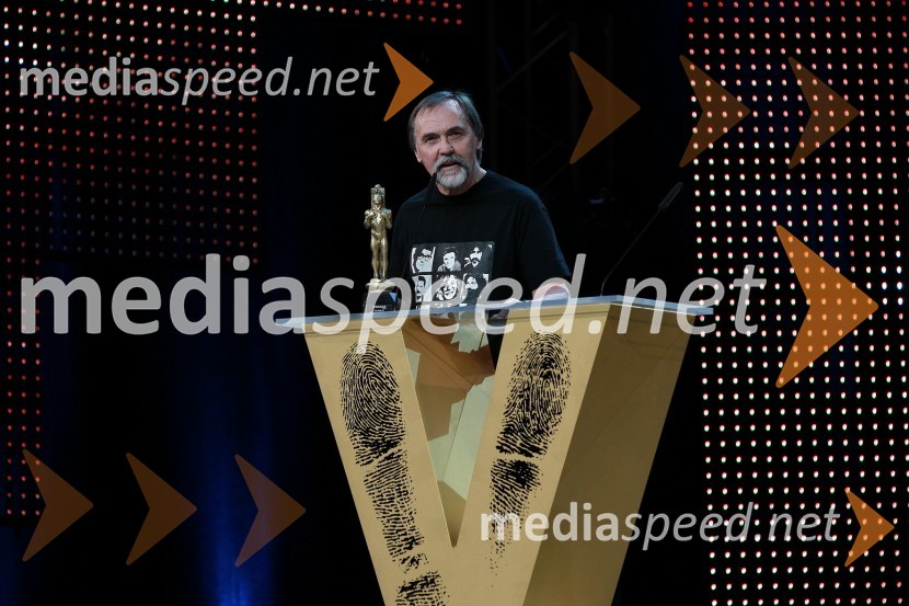 Dragan Bulič, glasbeni urednik na Valu 202Viktorji 2010, dogajanje v dvorani