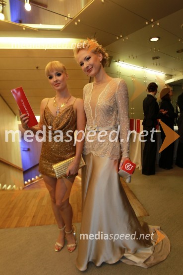 Nika Kljun, plesalka in koreografinja ter Maja Ferme, modna oblikovalkaViktorji 2010, zaključna zabava