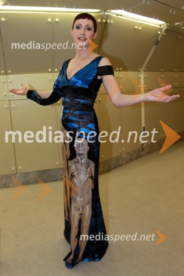 Lucija Čirović, igralka in voditeljica prireditveViktorji 2010, zaključna zabava