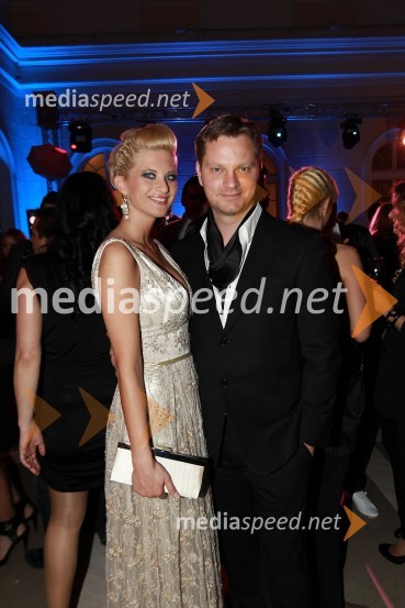 Marika Savšek, miss Universe 2010 in Jurij Zrnec, igralecViktorji 2010, zaključna zabava