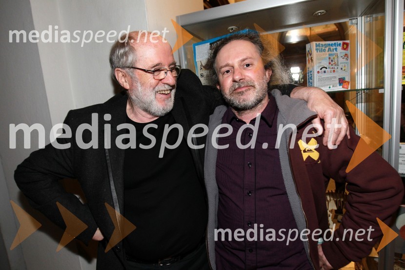Janez Hočevar-Rifle, igralec in Miha Hočevar, režiserViktorji 2010, zaključna zabava