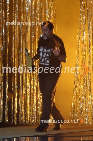 Dragan Bulič, glasbeni urednik na Valu 202Viktorji 2010, dogajanje v dvorani