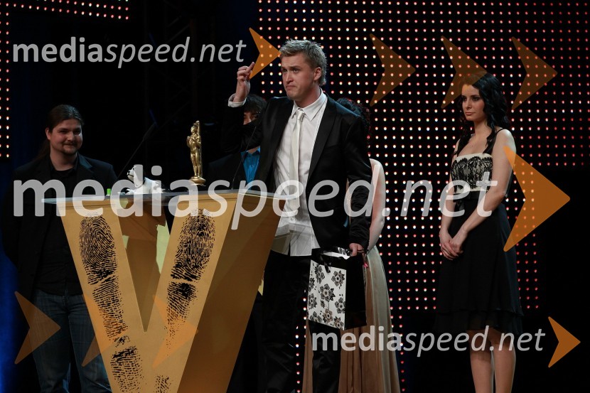 Denis Avdič, moderator na Radio 1Viktorji 2010, dogajanje v dvorani