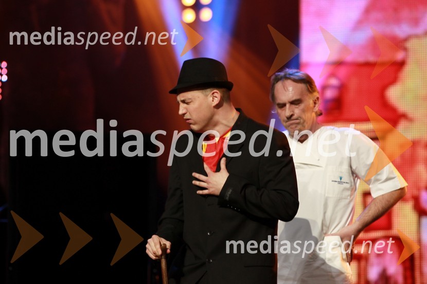 Zlatan Čordić - Zlatko, raper in Jonas Žnidaršič, igralecViktorji 2010, dogajanje v dvorani