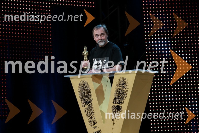 Dragan Bulič, glasbeni urednik na Valu 202Viktorji 2010, dogajanje v dvorani