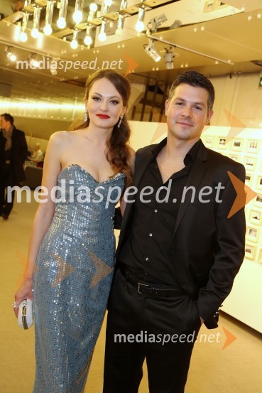 Iryna Osypenko, manekenka in fant Matjaž NemecViktorji 2010, zaključna zabava