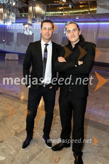 Peter Poles, tv voditelj ter Vid Valič, tv voditelj in stand up komikViktorji 2010, zaključna zabava