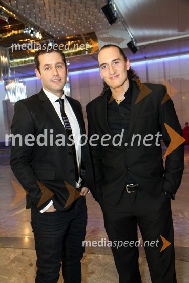 Peter Poles, tv voditelj ter Vid Valič, tv voditelj in stand up komikViktorji 2010, zaključna zabava