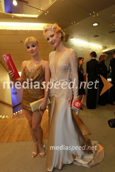 Nika Kljun, plesalka in koreografinja in Maja Ferme, modna oblikovalkaViktorji 2010, zaključna zabava