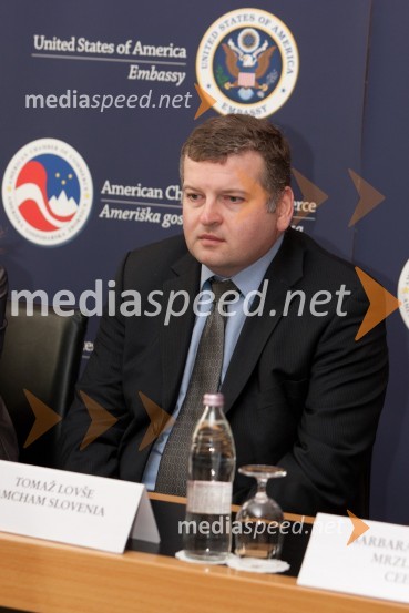Tomaž Lovše, predsednik Ameriške gospodarske zbornice AmChamAmeriška gospodarska zbornica: predstavitev konference U.S. - Slovenia Business Bridge