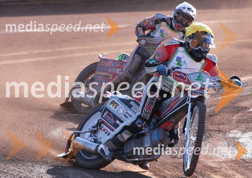 Samo Kukovica (Slovenija) in Aleksander Čonda (Slovenija)Speedway, pokalno prvenstvo ekip Slovenija:Češka
